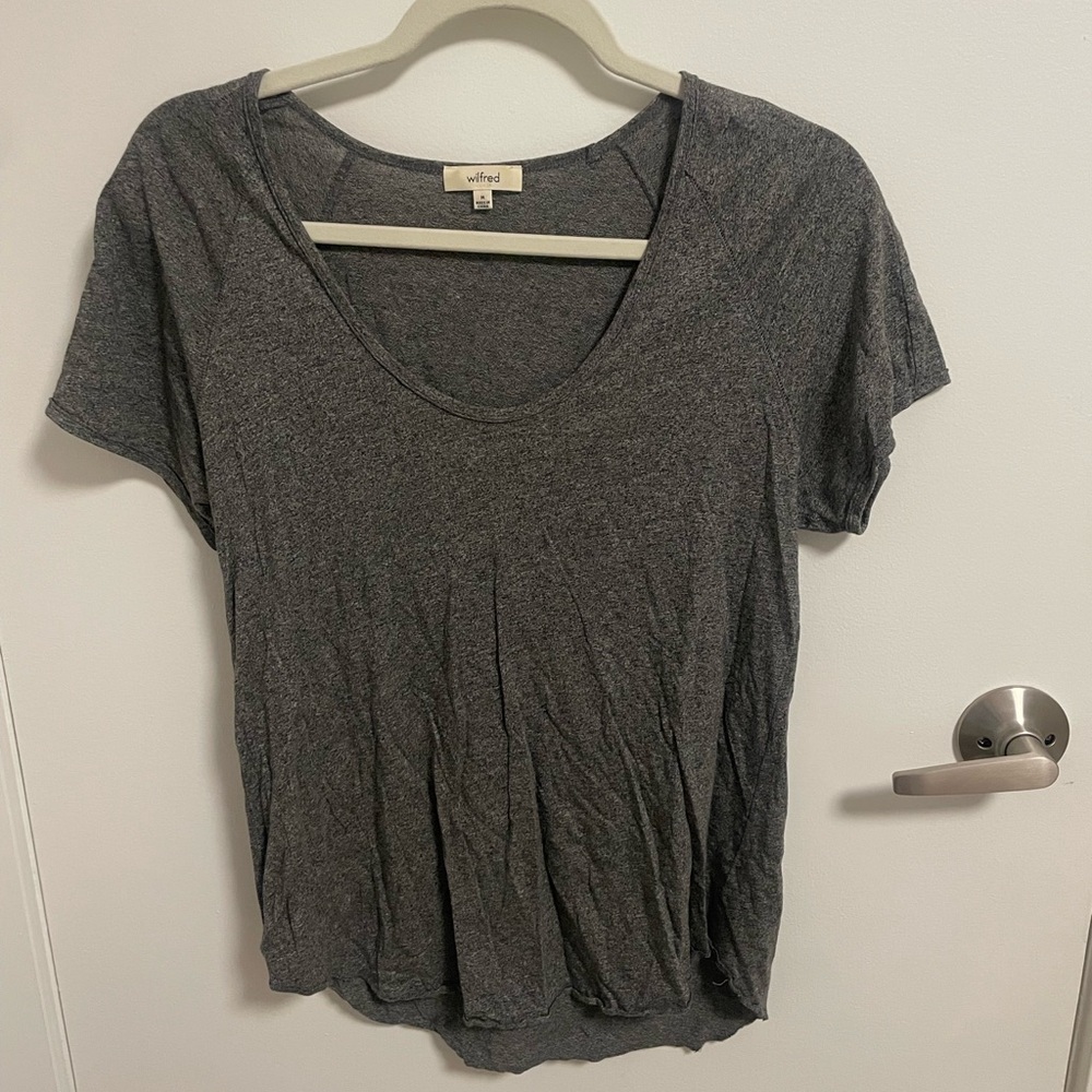Wilfred Charcoal Knit Top